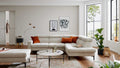 Interliving Serie 4420 – Ecksofa Stoff Hellbeige