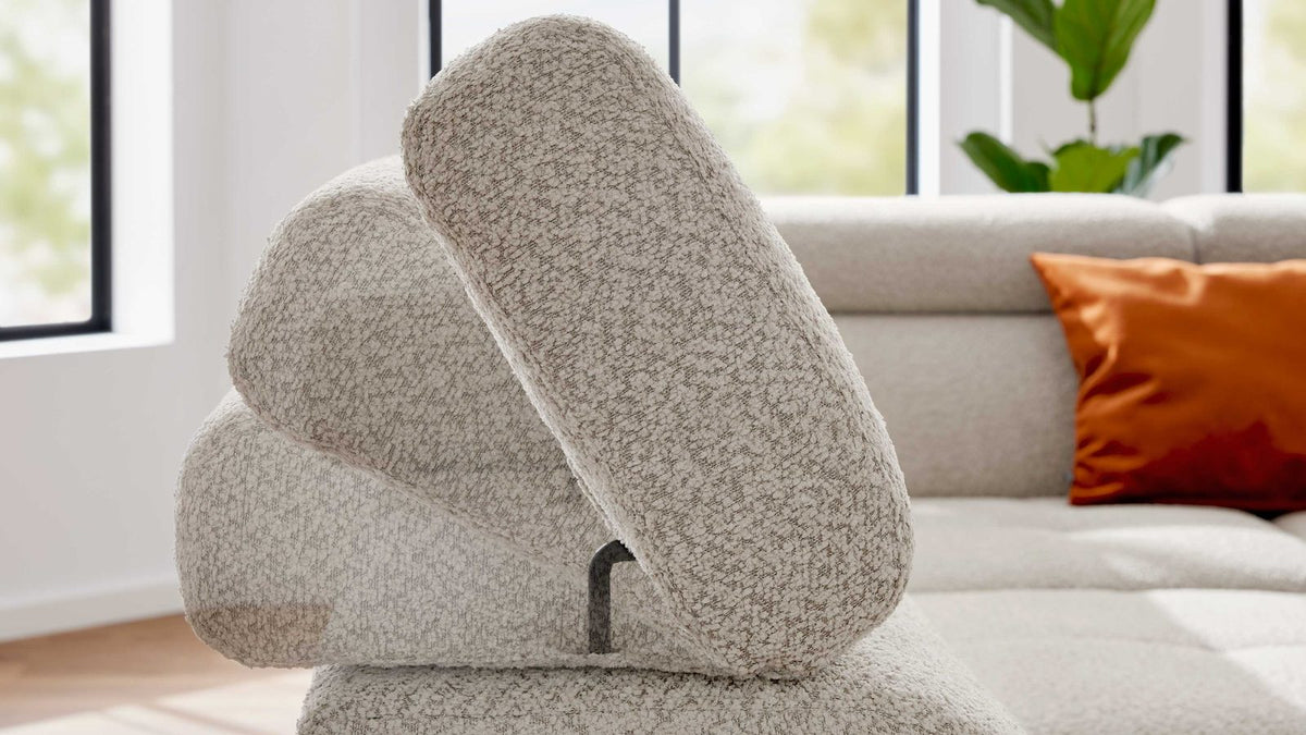 Interliving Serie 4420 – Ecksofa Stoff Hellbeige