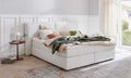 Boxspringbett Serie 1421 in Elfenbein