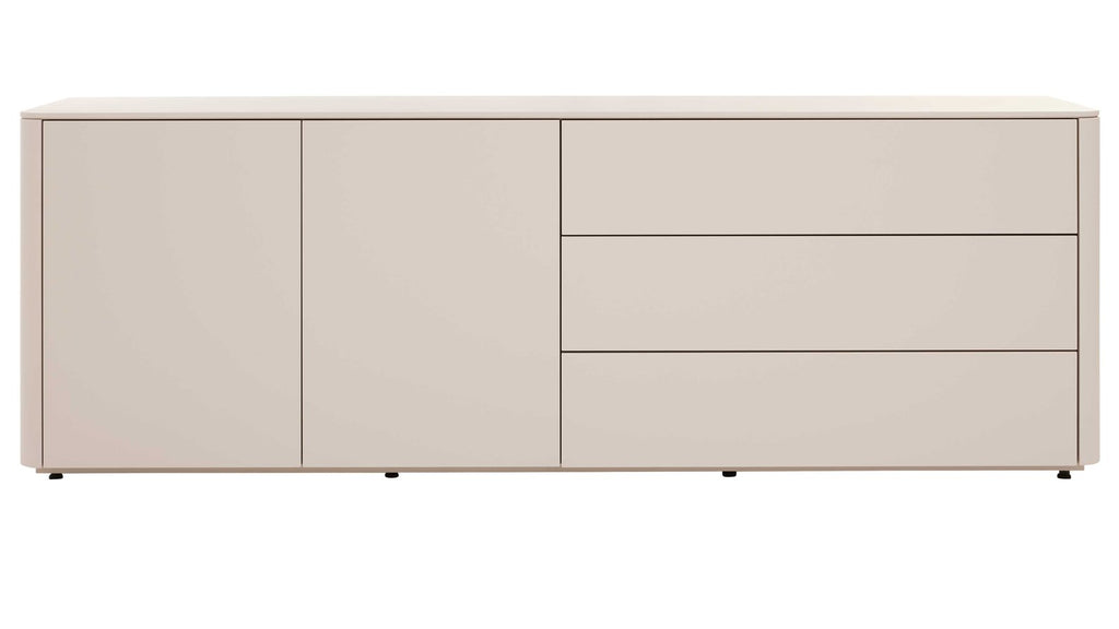 Interliving Sideboard Serie 2035 in Weiß mit grifflosen Fronten