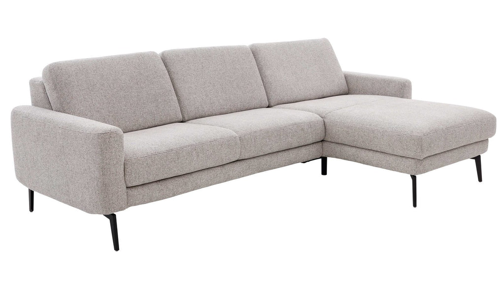 Interliving Serie 4066 – Ecksofa Stoff Grau