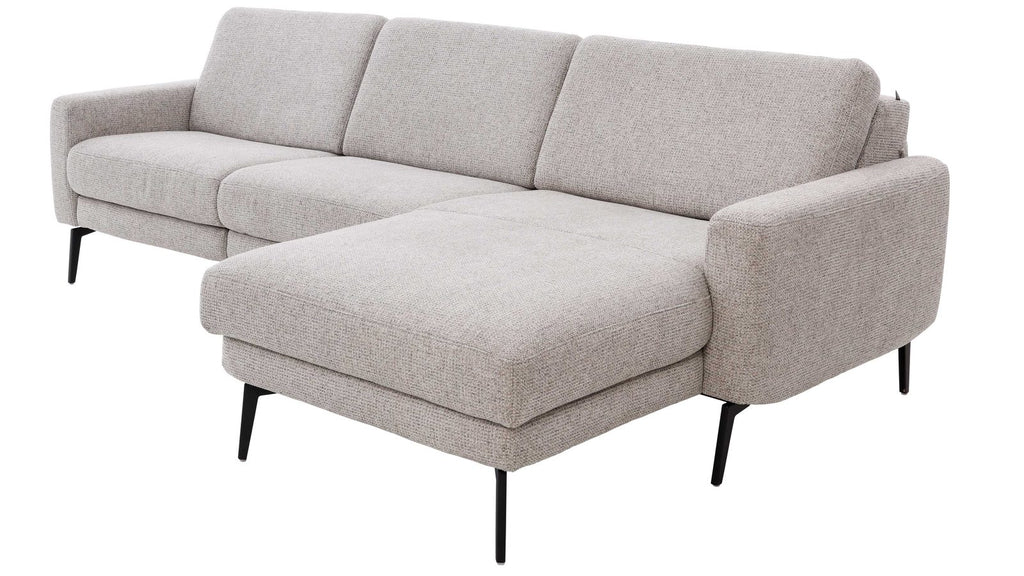 Interliving Serie 4066 – Ecksofa Stoff Grau