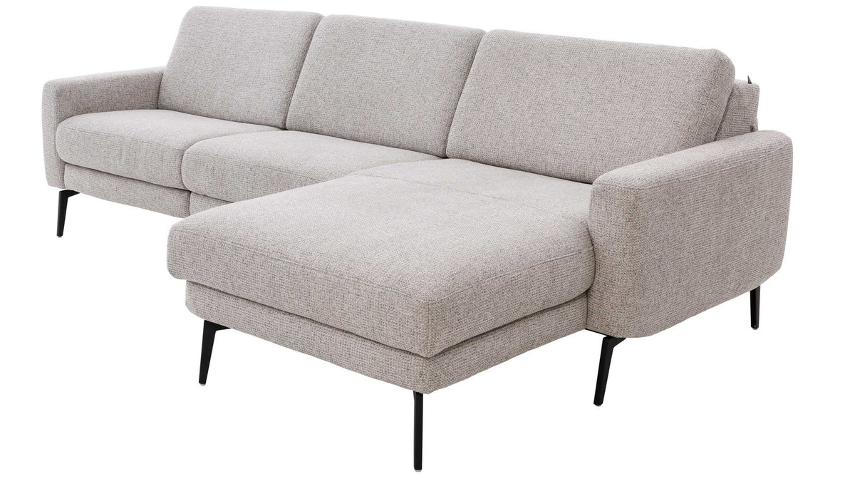 Interliving Serie 4066 – Ecksofa Stoff Grau