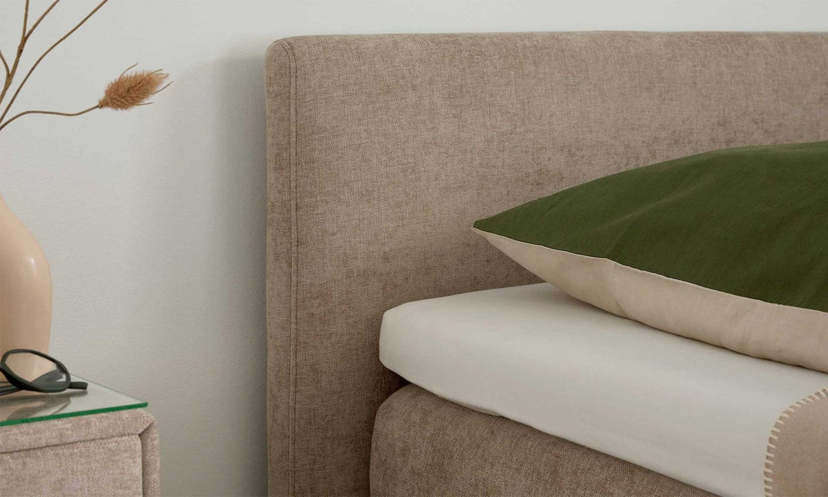 Boxspringbett Serie 1420 Beige Ansicht