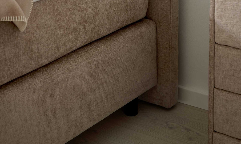 Boxspringbett Serie 1420 Beige Ansicht