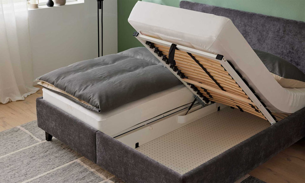 Polsterbett Serie 1420 Anthrazit Ansicht