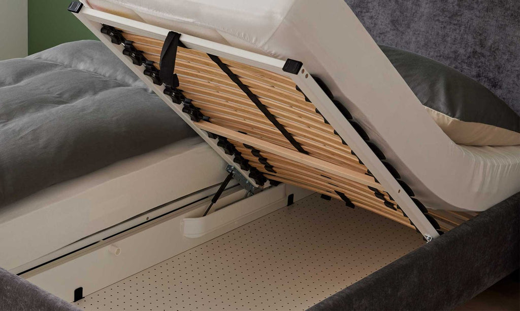 Polsterbett Serie 1420 Anthrazit Ansicht