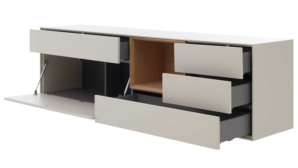 Interliving Sideboard Serie 2034 in Beige mit Klapptür und Schubladen