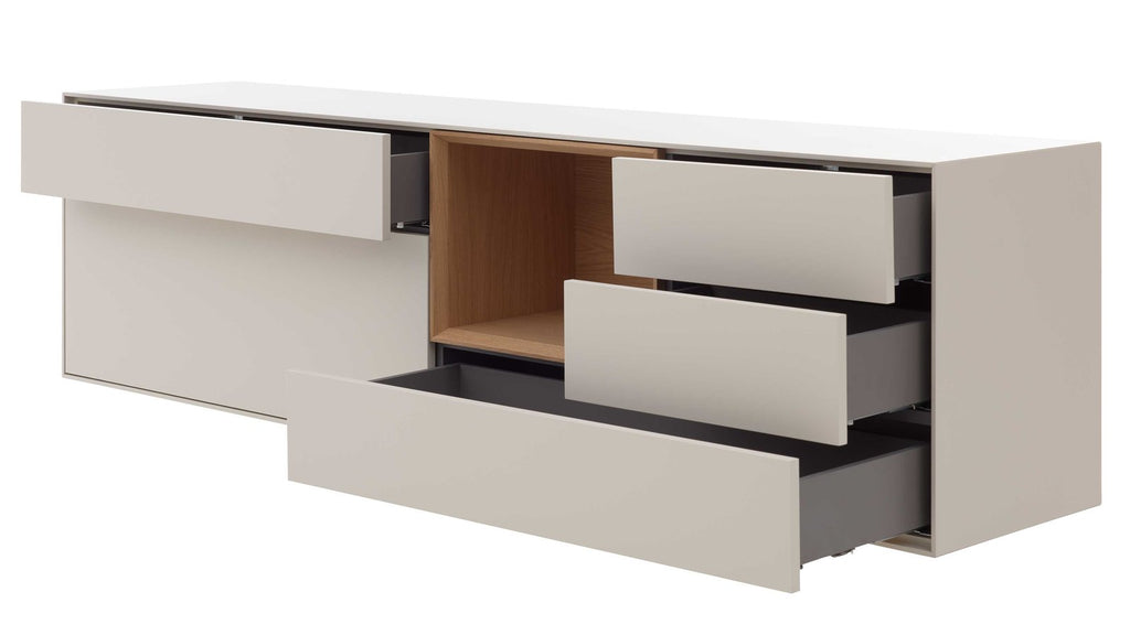 Interliving Sideboard Serie 2034 in Beige mit Klapptür und Schubladen