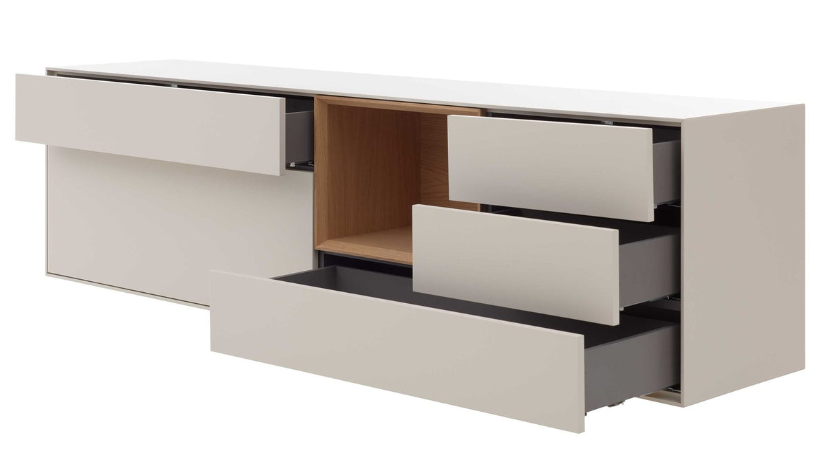 Interliving Sideboard Serie 2034 in Beige mit Klapptür und Schubladen