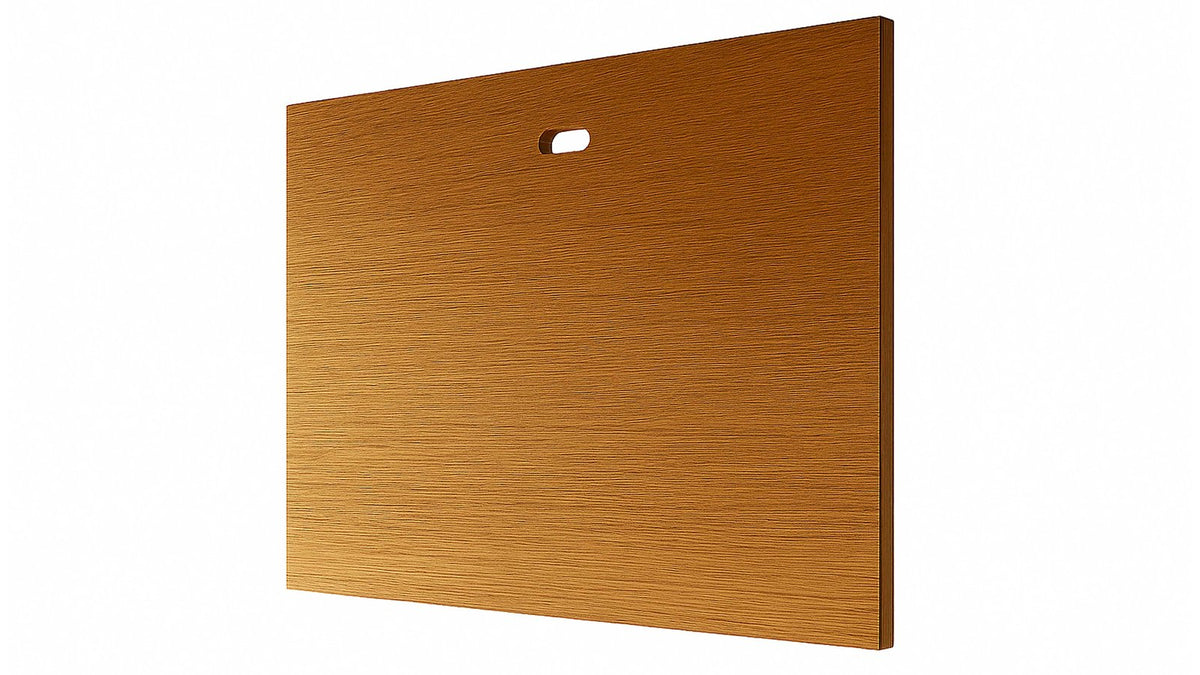 Interliving TV-Wand Serie 2034 in Schwarz mit offenem Holzfach