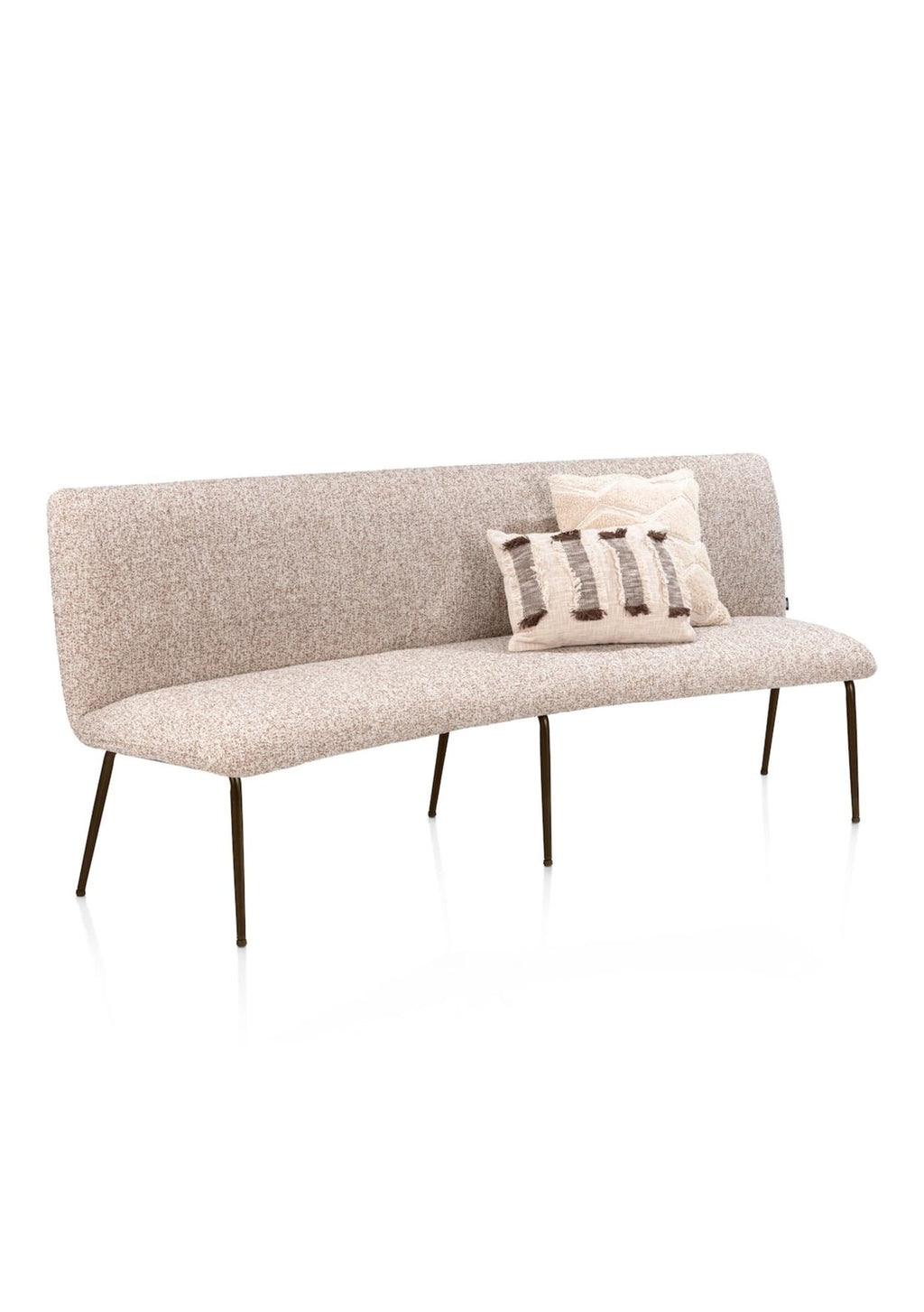 Henders & Hazel Bovina Esszimmerbank 210 cm – Stoff Luton Kupfer