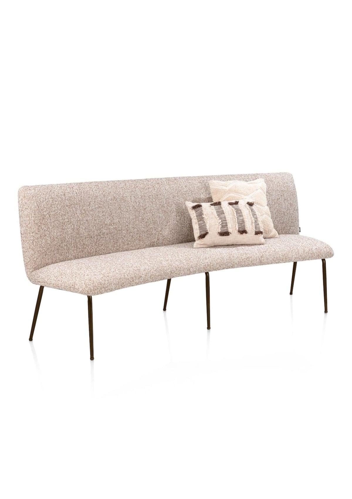 Henders & Hazel Bovina Esszimmerbank 210 cm – Stoff Luton Kupfer