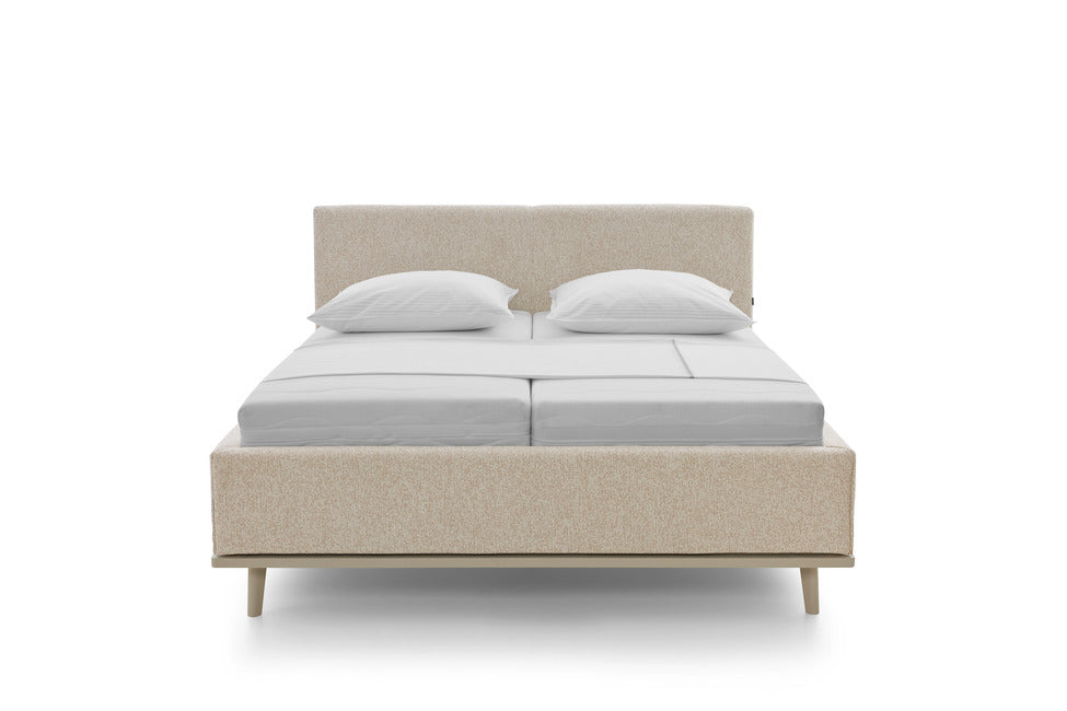 Delphi – Polsterbett in Stoff Caesar Beige