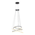 LED Pendelleuchte PURE E-Flying Rings mystic grey (grau)