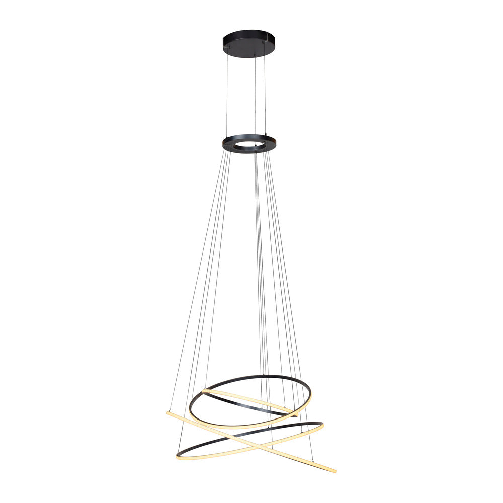 LED Pendelleuchte PURE E-Flying Rings mystic grey (grau)