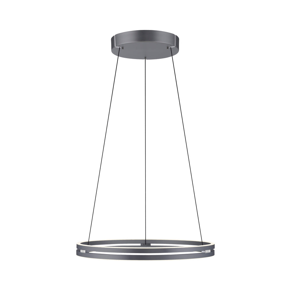 LED Pendelleuchte PURE E-Loop mystic grey (grau)