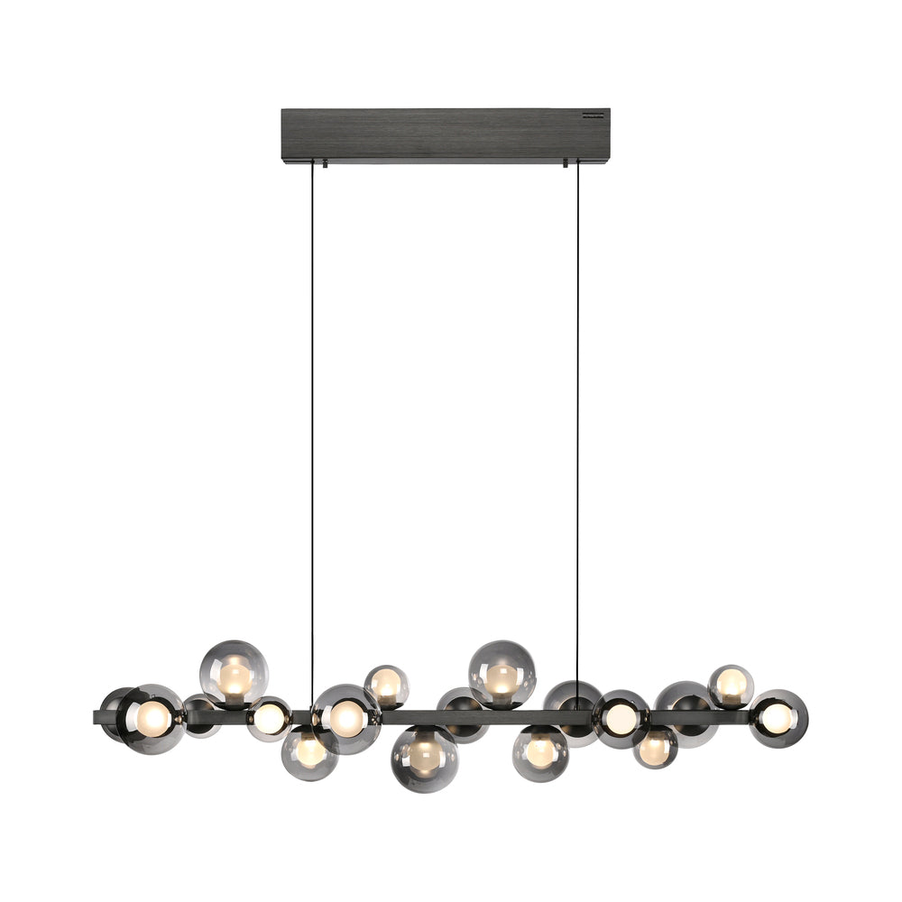 LED Pendelleuchte PURE E-Popup platin (grau)