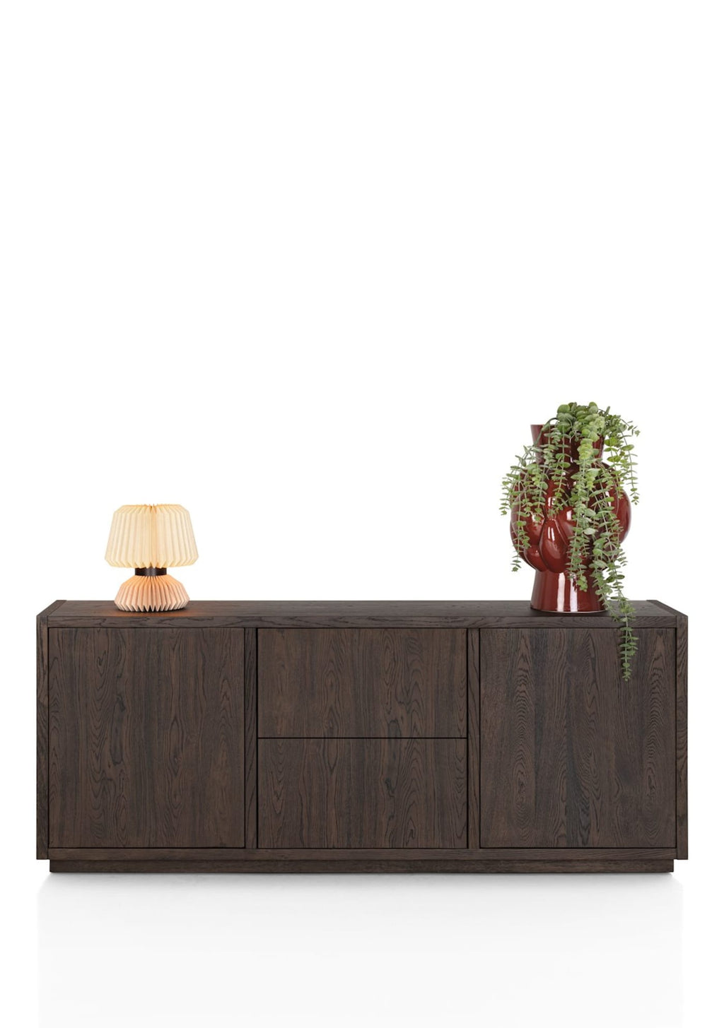 Henders & Hazel Gijón Sideboard 200 cm – 2 Türen, 2 Schubladen, mit Sockelleiste