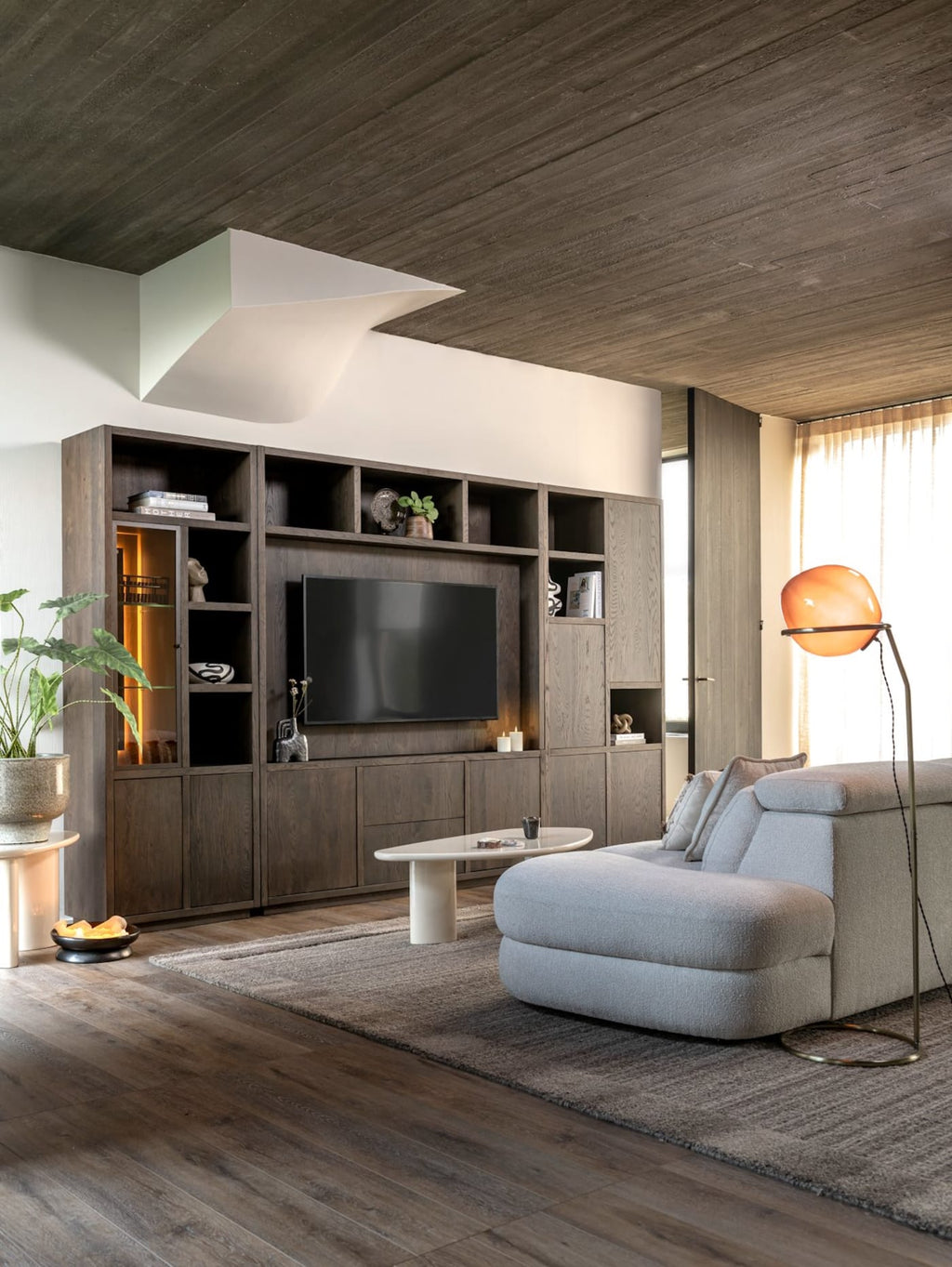 Henders & Hazel Gijón TV-Sideboard 180 cm – 2 Türen, 2 Schubladen, mit Sockelleiste