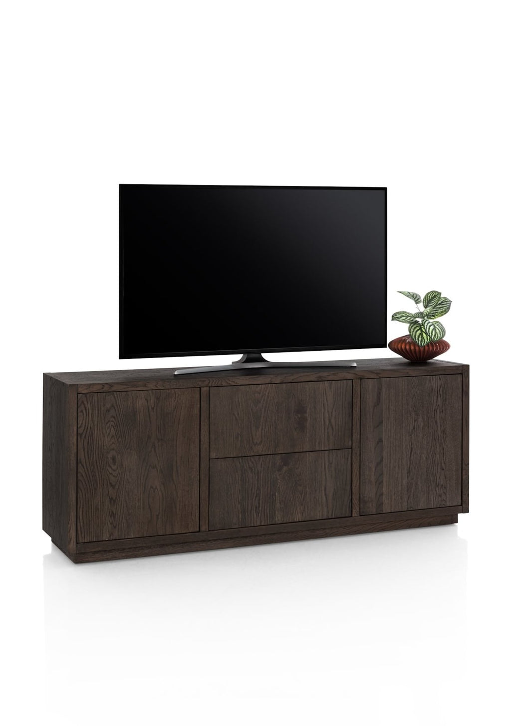 Henders & Hazel Gijón TV-Sideboard 180 cm – 2 Türen, 2 Schubladen, mit Sockelleiste