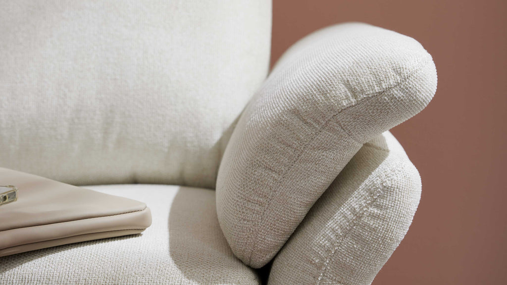 Interliving Schlafsofa Serie 4700 Creme Seitenansicht