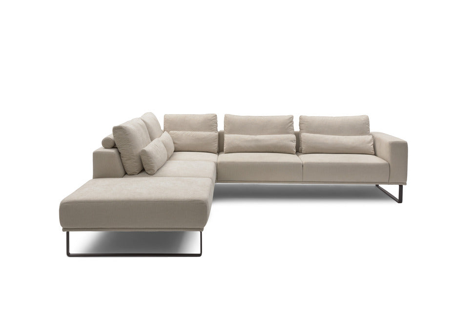 JustB! PM100 – Ecksofa in Stoff Natur