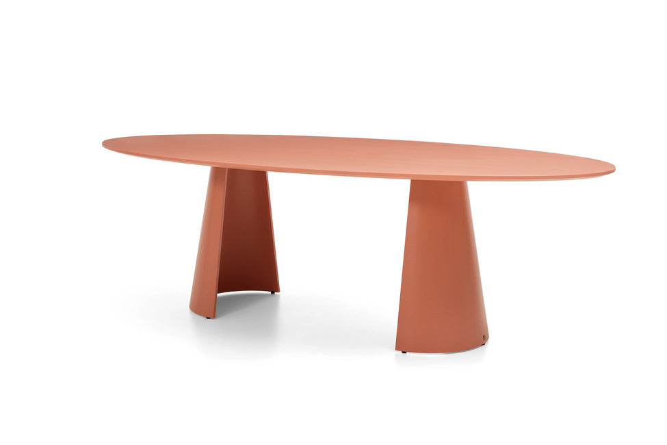 JustB! SP150 – Esstisch ellipsenförmig in Lack blush