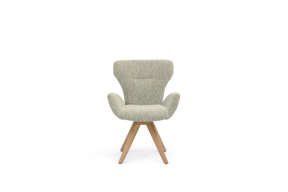 JustB! SP150 – Schalenstuhl in Bouclé Alpine Champagne