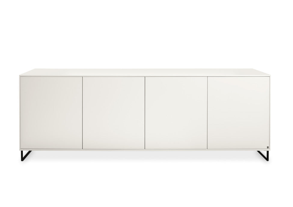 Kara-Frame – Sideboard in Lack weiß mit Kufengestell