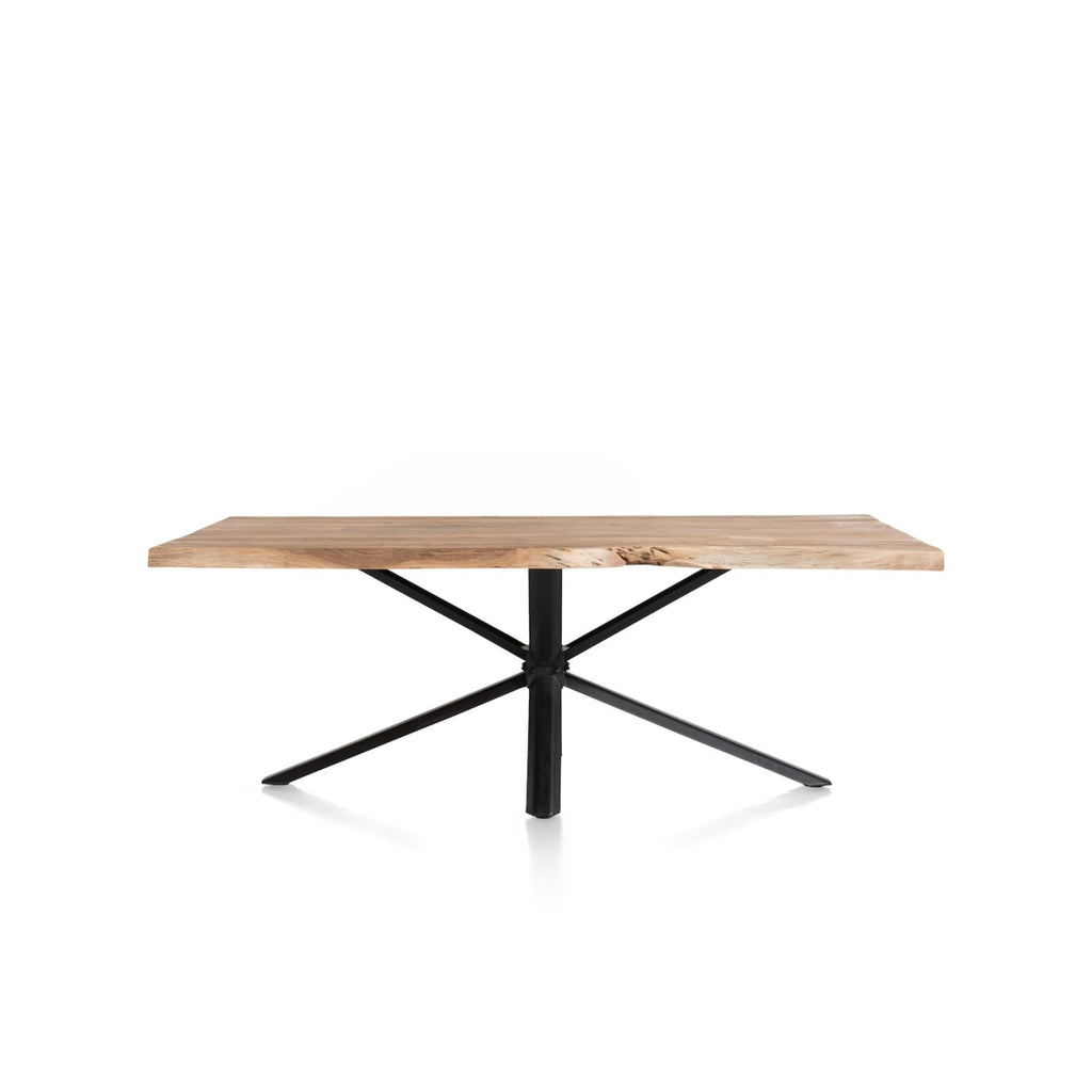 Henders & Hazel Living Massivholz-Esstisch 210 cm – Burned Kikar