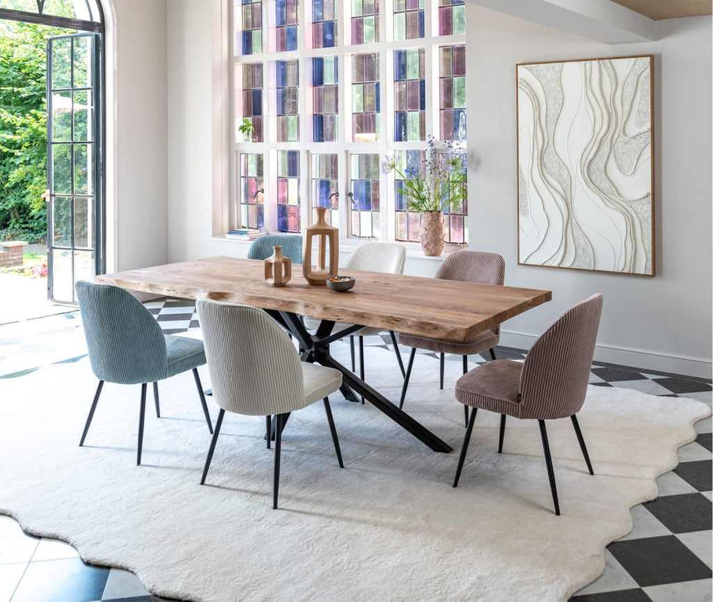 Henders & Hazel Living Massivholz-Esstisch 210 cm – Burned Kikar
