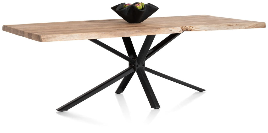 Henders & Hazel Living Massivholz-Esstisch 210 cm – Burned Kikar