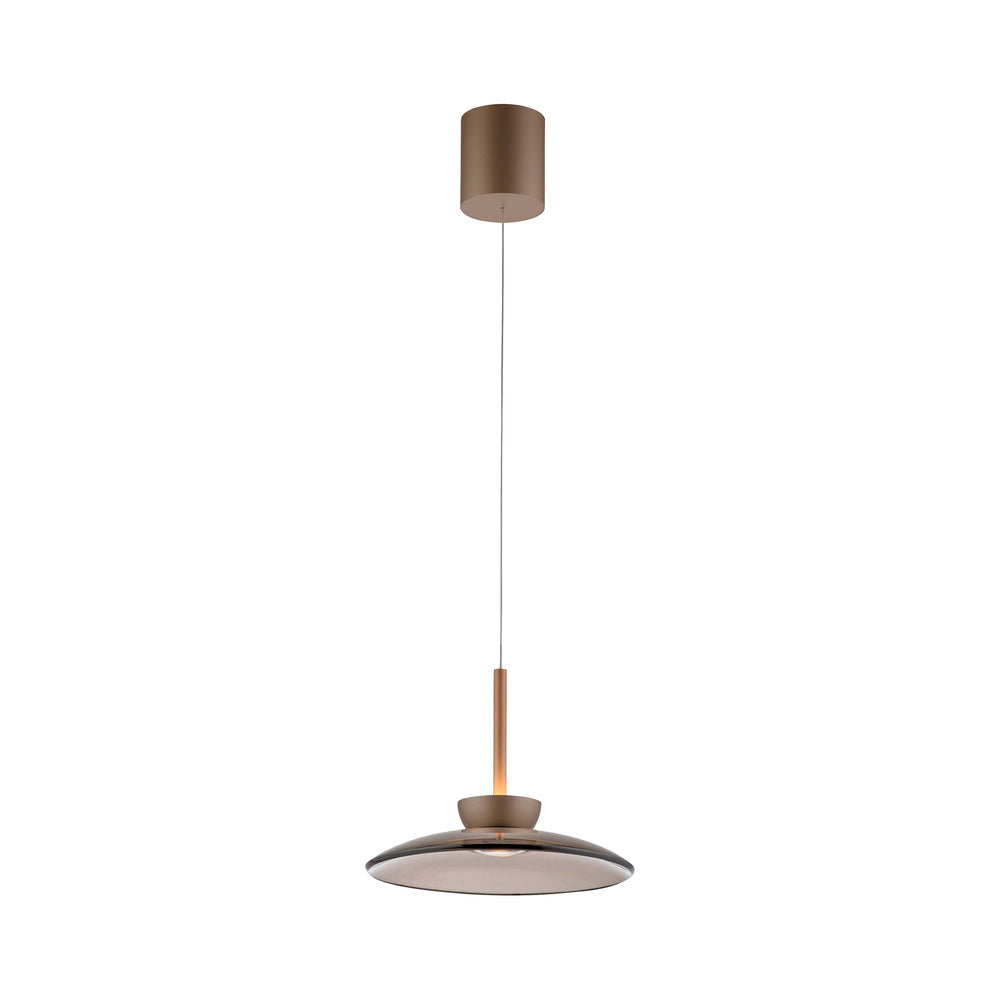 LED Pendelleuchte PURE Moon, bronce, höhenverstellbar