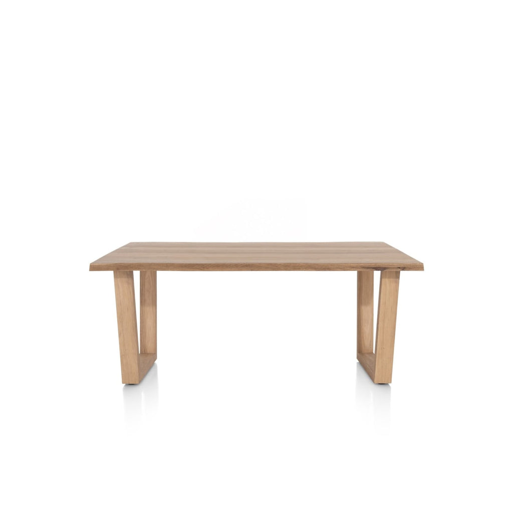 Henders & Hazel Nyborg Esstisch 200 x 100 cm – Baumkante, V-Fuß Holz