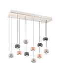 Leuchten 2.0 – Pendelleuchte in Metall anthrazit / warm grey / peach