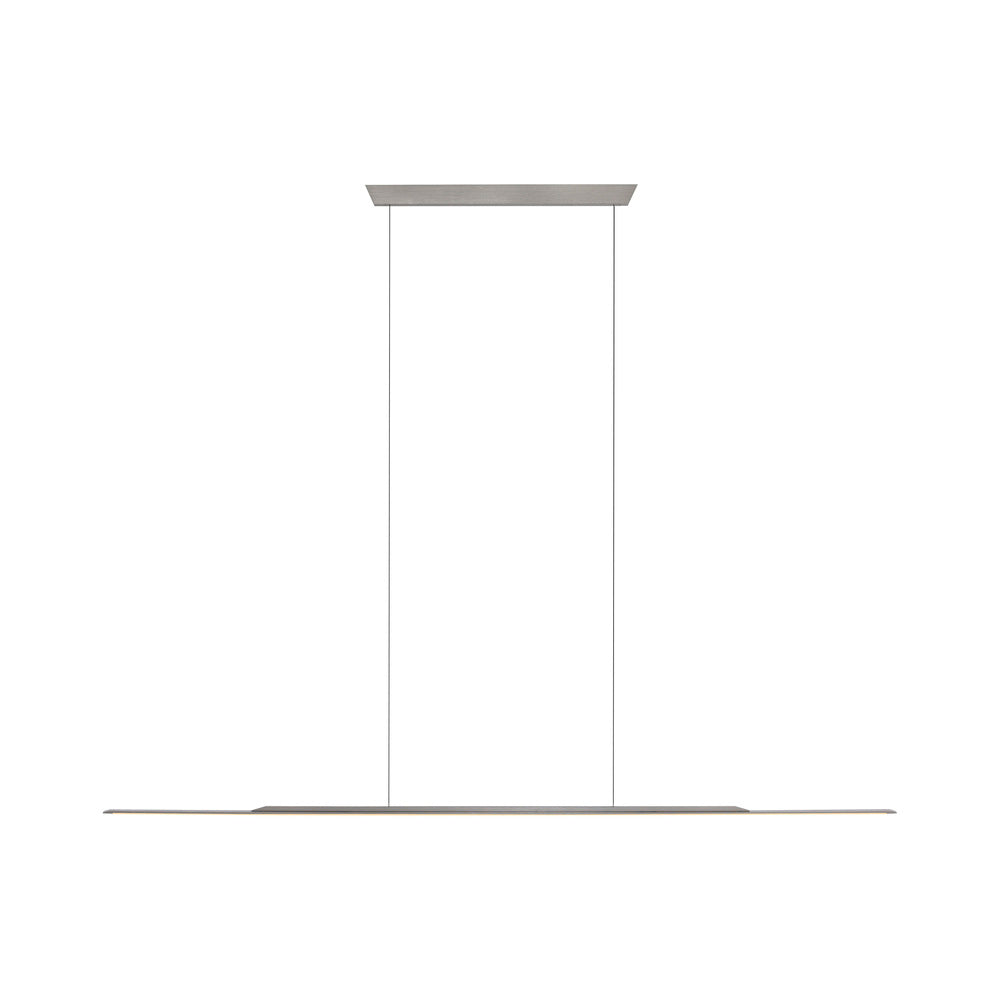 LED Pendelleuchte PURE Surface, platin (grau) 125x25 höhenverstellbar