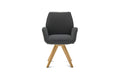 Tiama – Schalenstuhl in Bouclé Alpine Onyx